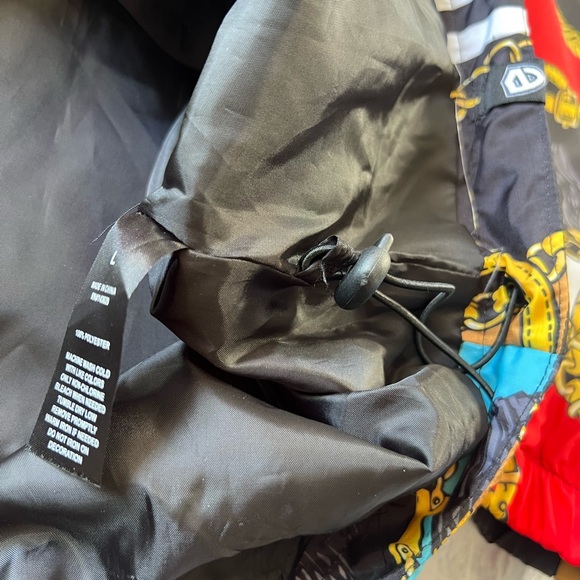 Large Encrypted Legend Hoodie Windbreaker Half Zip Flap Pocket Mens Hooded - Picture 13 of 16